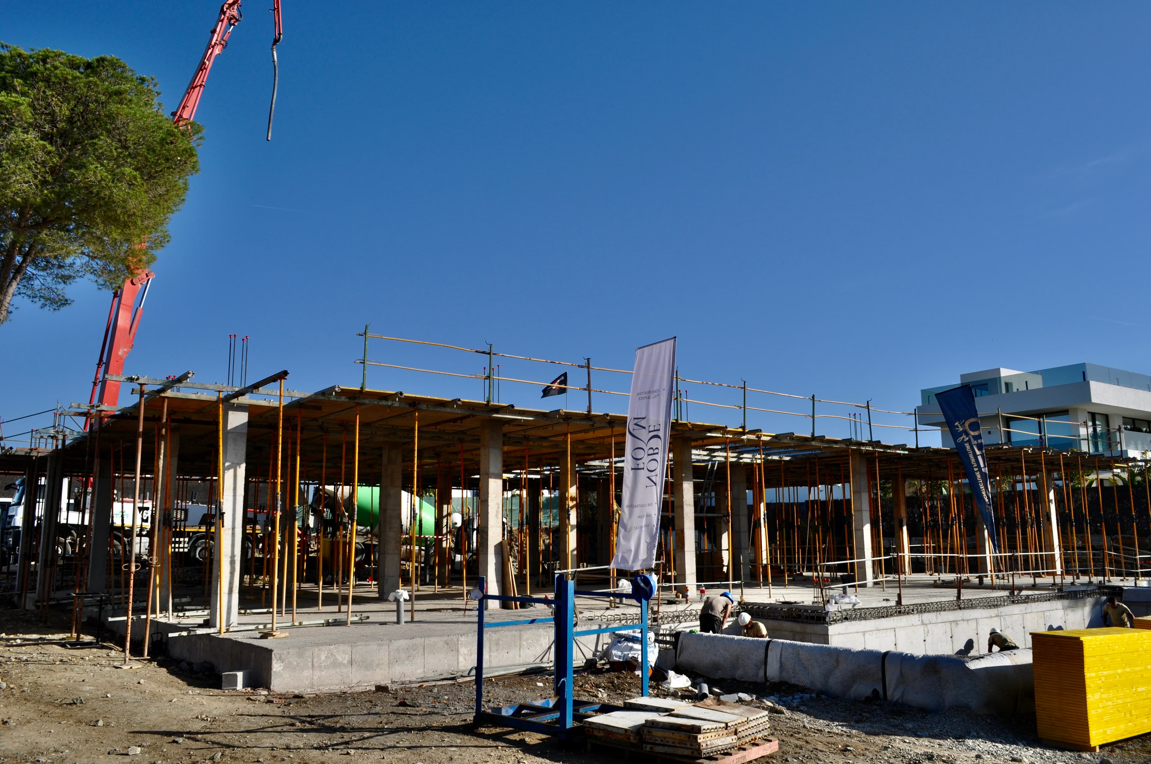 Construcción de estructura de hormigón en Costa del Sol