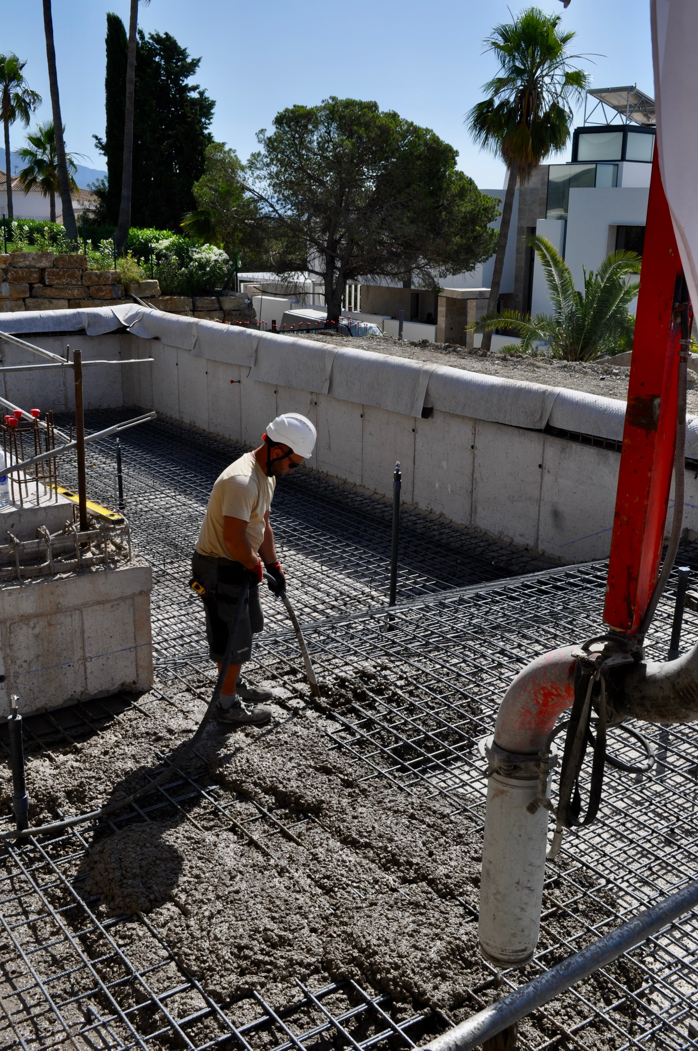 Estructura de hormigón armado para villa de lujo en Marbella